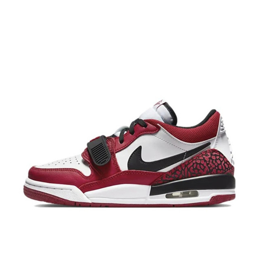 Men's White/Red Running Weapon Air Jordan Legacy 312 Low Shoes 008
